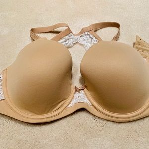 Geo Lace Racerback Full Coverage Bra
